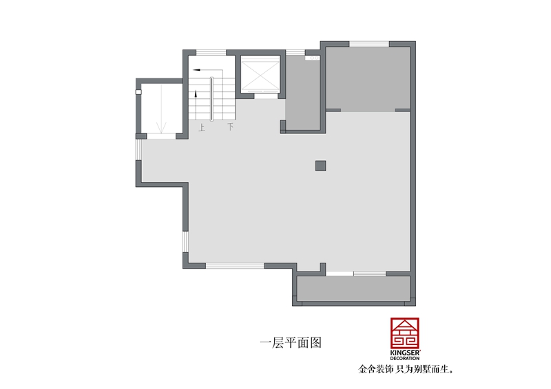 西山林语二期-一层原始平面图