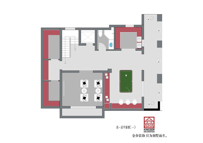 西山林语二期-地下室平面布置图