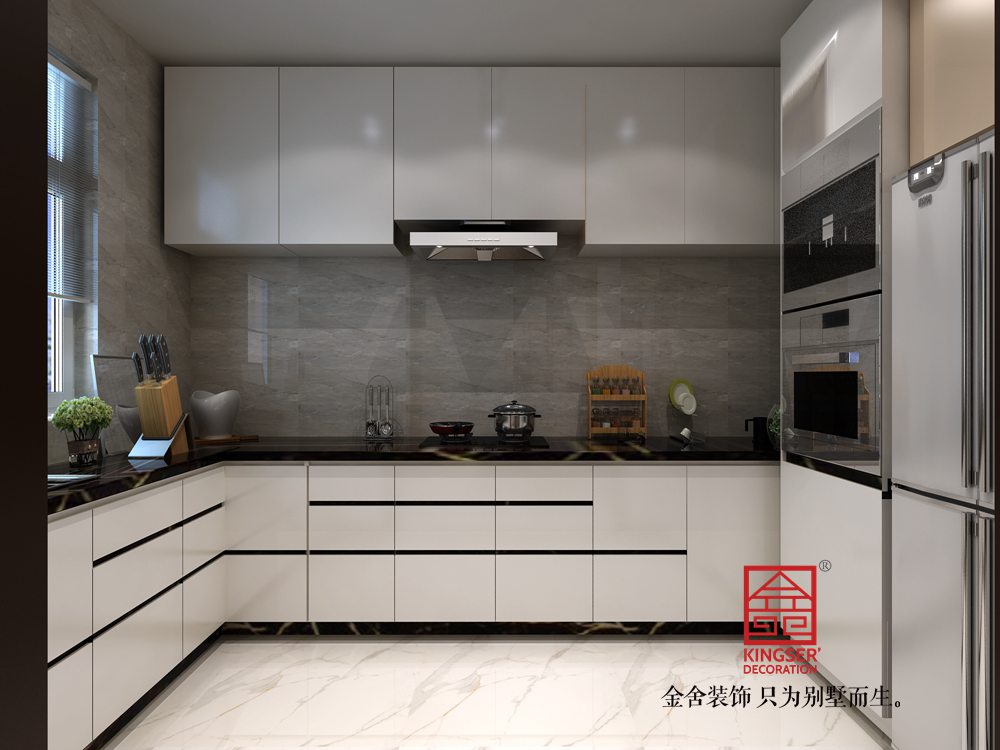 启锐园190平米新中式风格装修-厨房