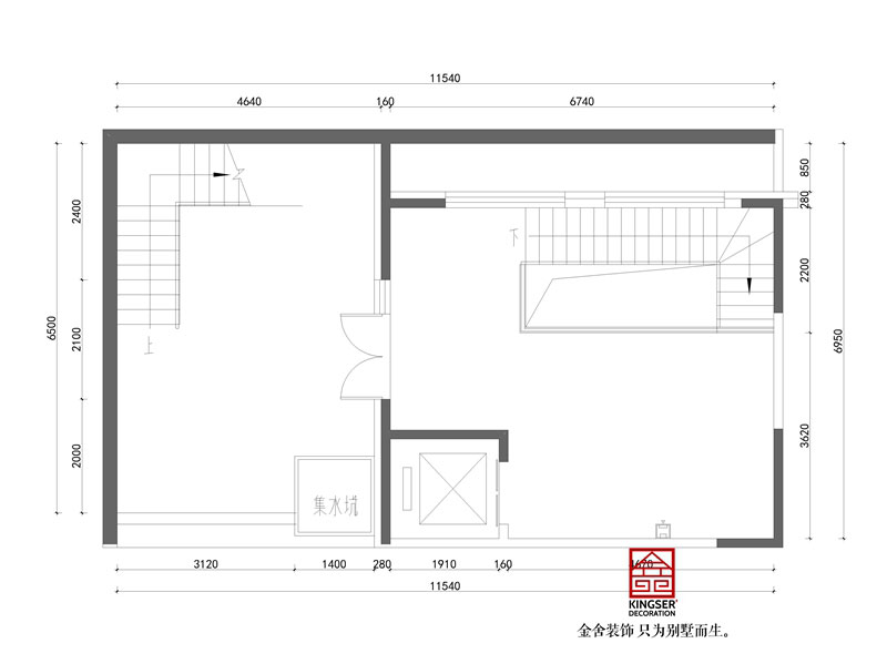 绿城桃花源300平米户型负一原始平面图