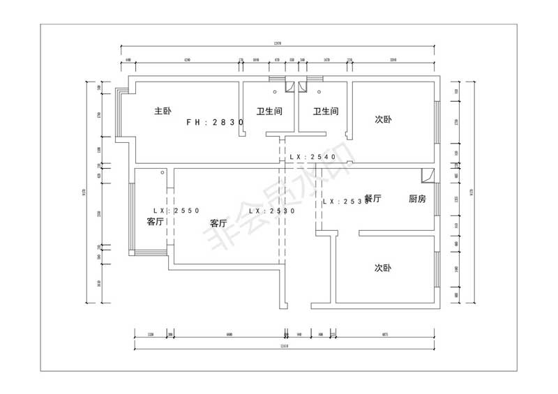 维多利亚135平米装修户型解析