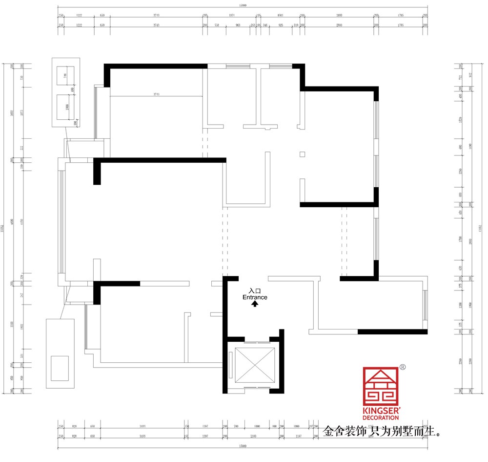 天山熙湖141平米新中式风格装修户型解析