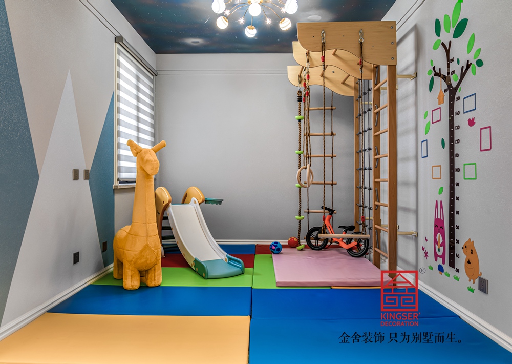 荣盛华府178平米新中式风格装修实景-儿童房