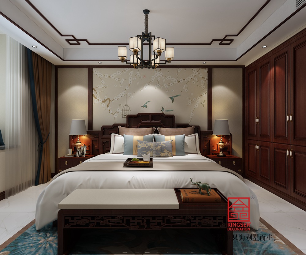 帝王国际190中式风格装修-卧室