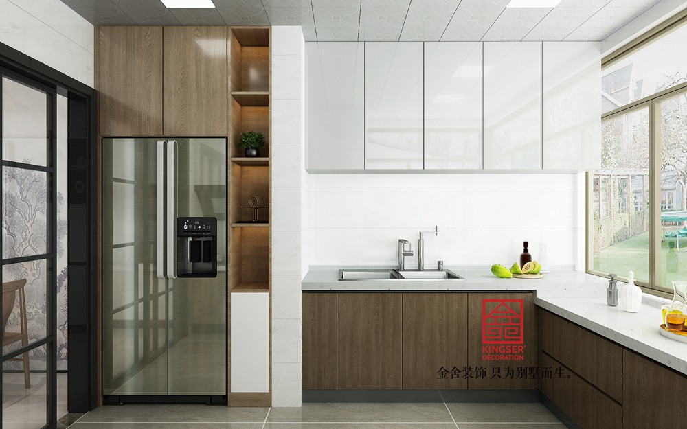 健康城300平米新中式风格装修-厨房