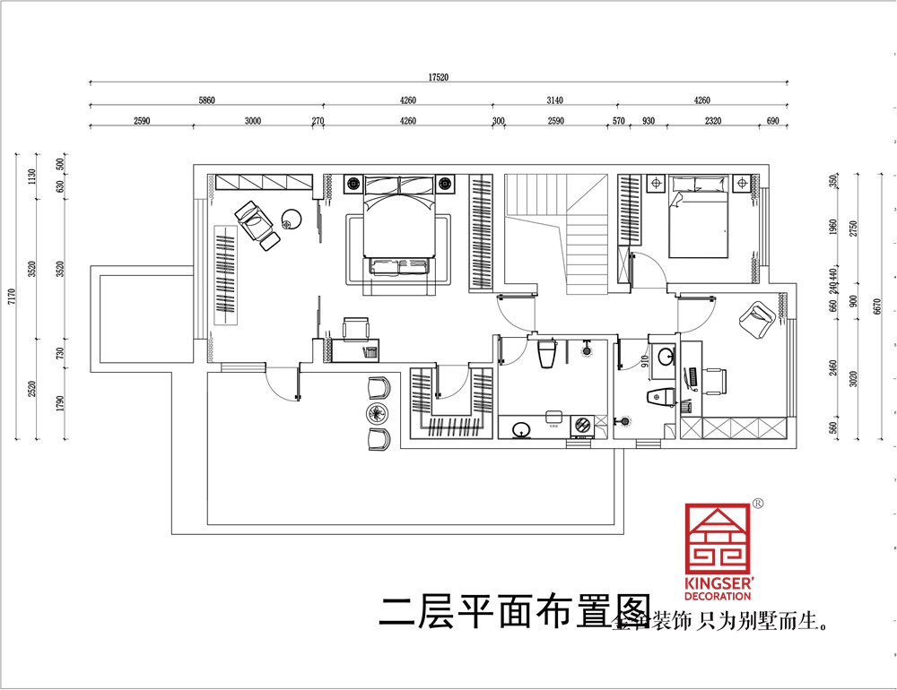 金碧天下334平米现代轻奢风格装修户型解析