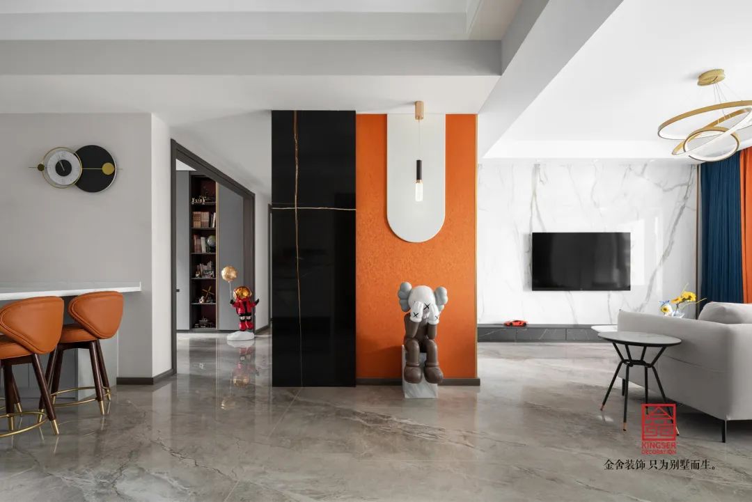 别墅装修设计可以运用空间色彩来创造居家活力
