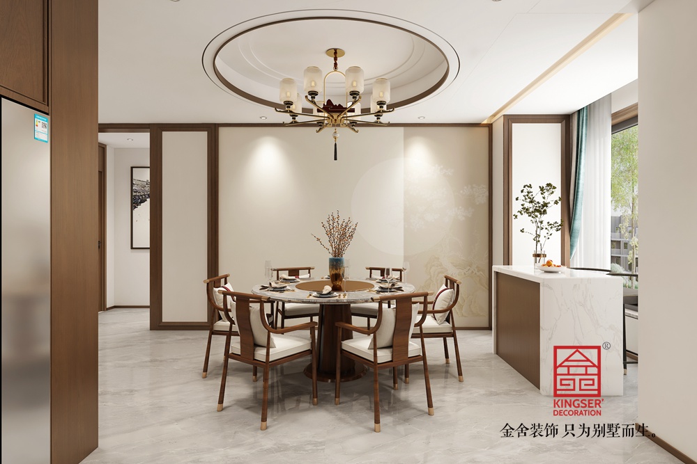 汉王府145平米新中式风格装修-餐厅
