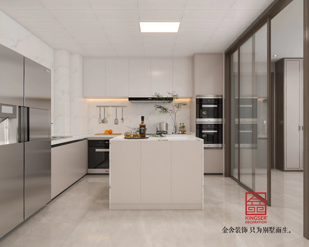 国仕山190平米新中式风格装修-厨房