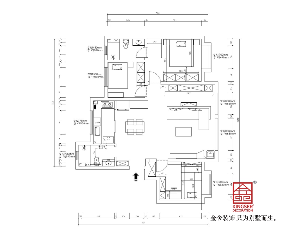 天保意境雅居130平米户型解析