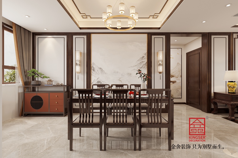 汉王府140平米中式风格装修-餐厅