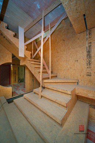 唐宫原著400平木工施工现场