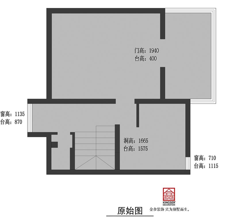 上叠户型  200㎡三层原始布局