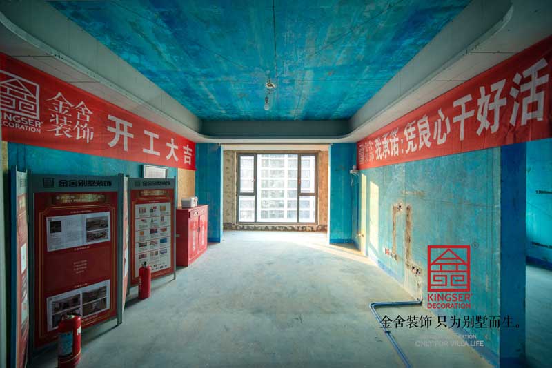 融创中心装修工地木工阶段