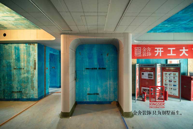 融创中心装修工地木工阶段