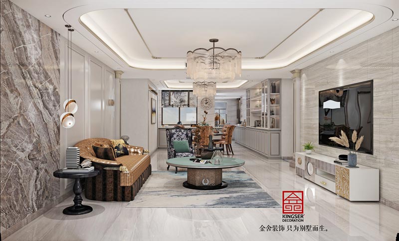 维多利亚三期装修206平米现代风格设计效果图