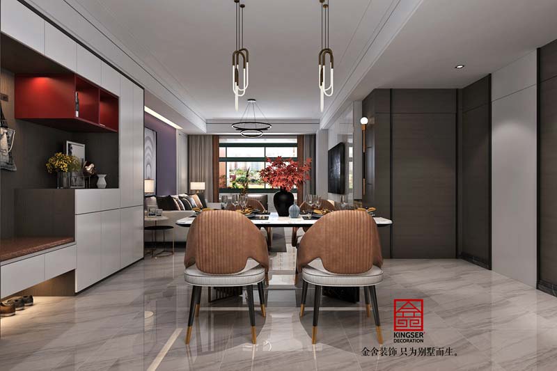 恒大御景半岛装修153平现代风格效果图
