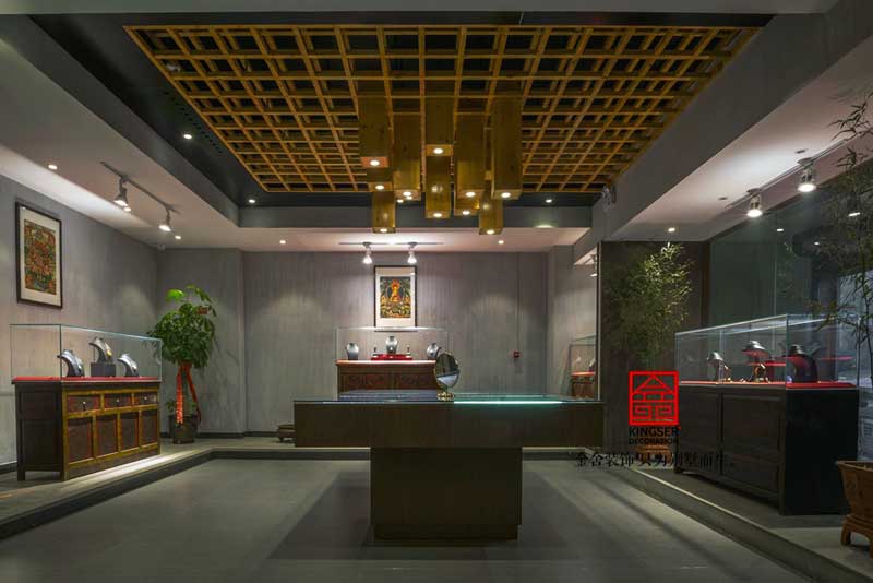 古玩店港式风格装修设计实景图