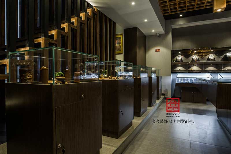 古玩店港式风格装修设计实景图