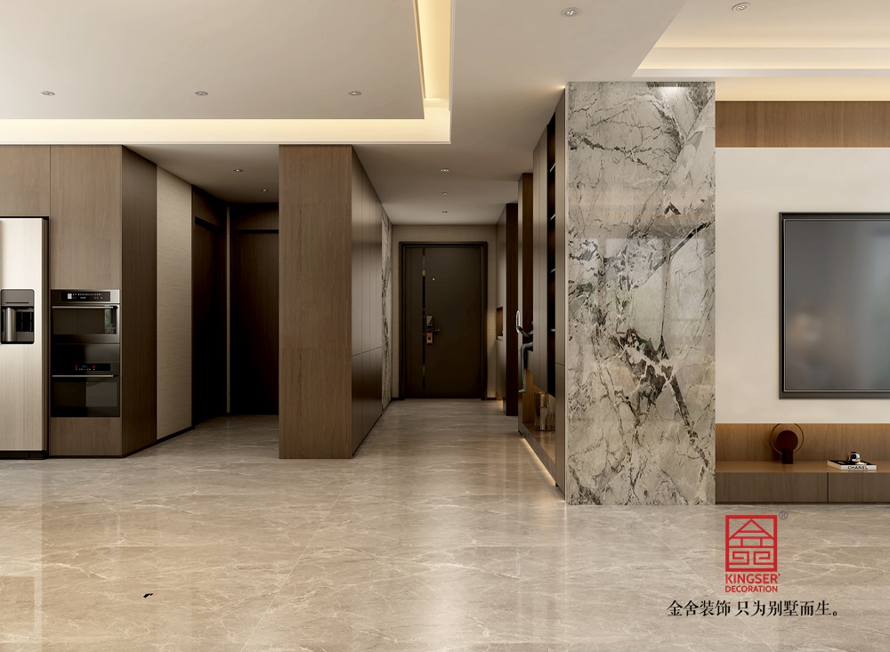 瑞凝府185平米现代轻奢风格装修-门厅